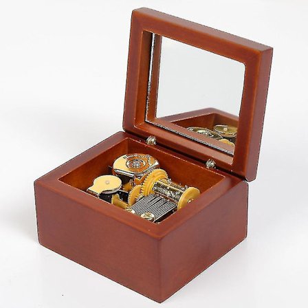 Glidende gennem mine fingre Spilleæske, håndlavede miniature valnøddetræ Spilleæsker