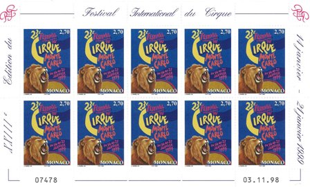 Monaco 1999 - YT 2193 - Postfrisk miniark