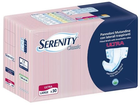 Serenity Classic Ultra Pannolone A Mutandina Aloe Taglia Large 30
