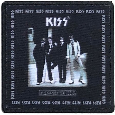 Kiss Dressed To Kill Standard Iron On Patch One Size Black/White