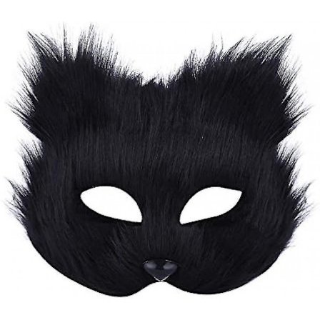 JUSCH Maske Halloween Ræv Maske Cosplay Kostume Halv Ansigt Dyr Pelsagtig Fest Jul Øje Katte Masker Påske Halv-Ansigt Masker