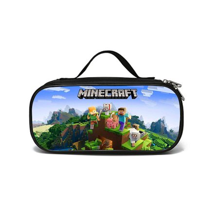 Minecraft penal tegneserie pennveske student skrivebordsskuff skolemateriell barn voksen arrangørveske