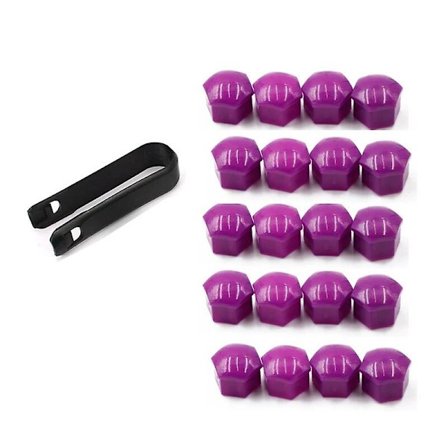 20 stk. 17 mm 19 mm 21 mm Bil Hjulmutter Bolt Deksel Dekor Beskyttelse Dekk Hjul Skrue Bolter Mutterhette Nav Skruebeskytter~19041