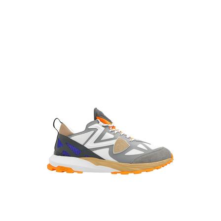 Philippe Model, ‘Rocx Low’ sneakers Grijs, Heren, Maat:40 EU,stof,print