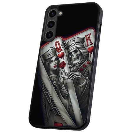 Samsung Galaxy S23 - Cover/Mobilcover King Queen Kortspil