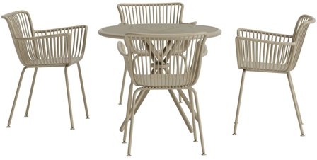 Venture Home Sifnos Matgrupp beige, Utemöbler