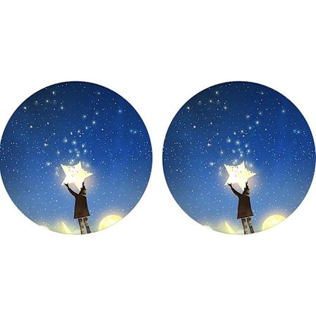 Dryckesunderlägg Set med absorberande keramiska underlägg med