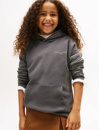 Tommy Hilfiger Mini Corp Hoodie - Grey - 152