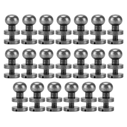 Mässing Rundhuvud Munk Nitar Dubbar Skruvar Spikar 7x6mm Bagage Smycken Hårdvara Tillbehör