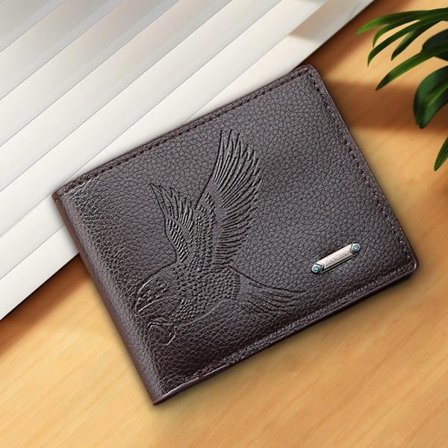 Miesten lompakko Muoti Retro Lyhyt Lompakko Korkealaatuinen Kortti Pu-Korttikotelo Nahka Miesten Rento Q1q2