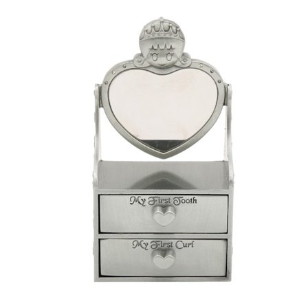 Suloinen vauvan muistolaatikko, korroosionkestävä, kestävä, muodikas ulkonäkö, hammaskeijulahjat tytöille ja pojille, antiikkinen tina