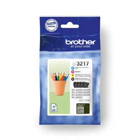Brother LC3217 Value Pack - 4-pack - svart, gul, cyan, magenta - original - blekkpatron