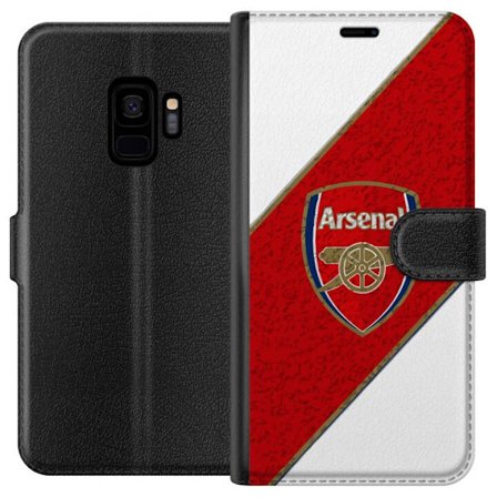 Kompatibelt Plånboksfodral till Samsung Samsung Galaxy S9 Moschino Toy teddybjörn med enkel tecknad design, brun björn med vit tröja och tydlig lo