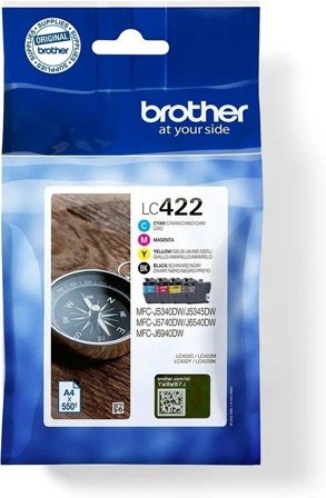 Brother LC422 Multipack - 4-pack - svart, gul, cyan, magenta - original - blekkpatron
