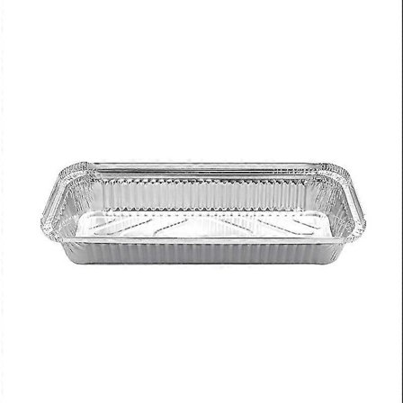 20 Aluminiumformar med lock/barbecue aluminiumform (20 aluminiumformar med lock: 35x13x5cm)