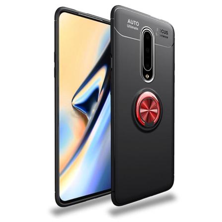 OnePlus 8 - Ring Skal - Svart/Röd Svart/Röd