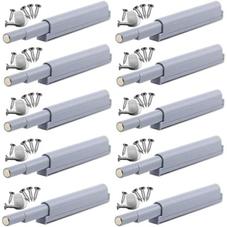 Tryck-för-att-öppna Magnetiska Lås Tryck-Öppna Magnetiska Spärrar Öppnar och Stänger Dörren med ett Enkelt Tryck (10 Stycken)