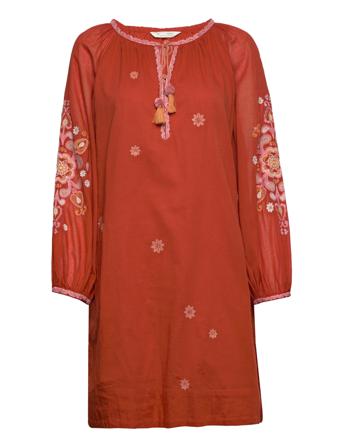 Natalie Dress Knälång Klänning Röd ODD MOLLY