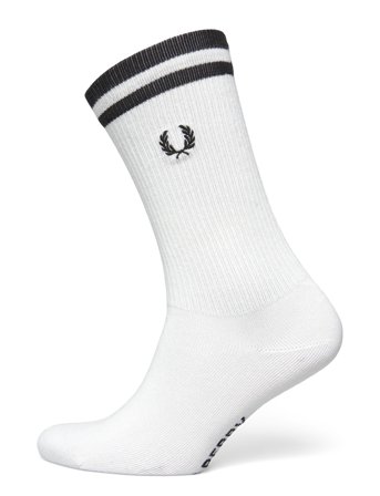 Fred Perry Tipped Sports Sock - White - 37-39