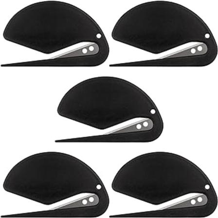 (Svart) 3 tommers brevåpner konvoluttskærersett åpner konvolutter