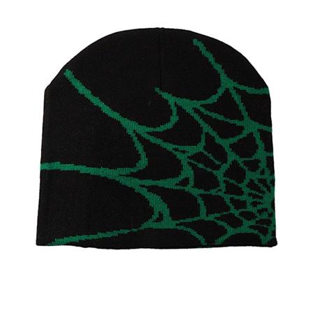 Unisex edderkoppnettlue - Stilig hodeplagg for alle edderkoppnett dark green