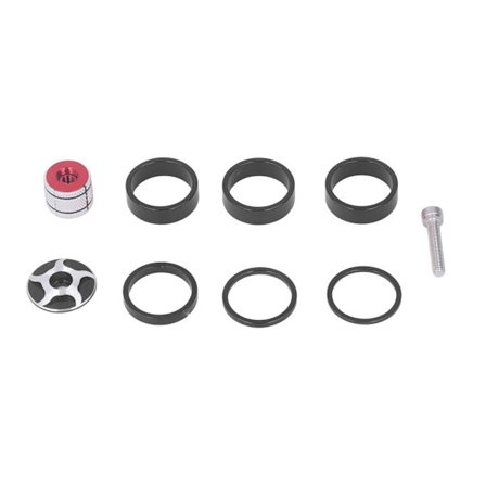 CANSUCC Cykel Forgaffel Frempind Skive Slidstærk 28,6 mm Cykel Headset Spacere til Mountainbike Racercykel 2358TCR Sort