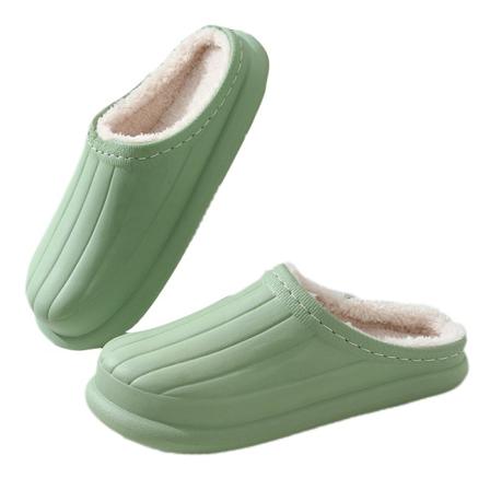 Unisex Mysig Plysch Vinter Varma Tofflor Vattentäta Husskor