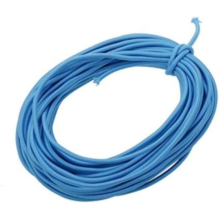 1/8-tums (3 mm) Blå Kraftig Stretch Rund Snöre Elastisk Snodd (Klippt 10 Yards) Blå Blå Blå