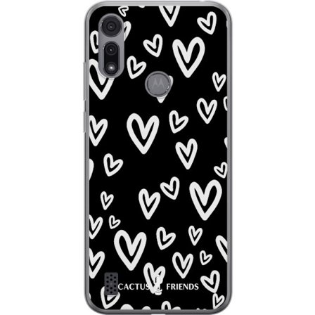 Yhteensopiva Puhelinkuori Motorola Motorola Moto E6i Cactus and Friends - Handdrawn Love Chaos