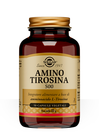 Solgar Amino Tirosina 500 50 Capsule Vegetali