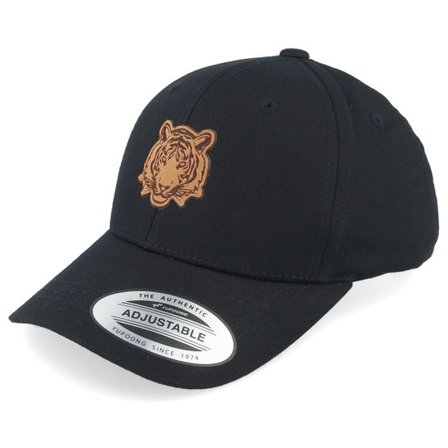 Kiddo Cap - Svart adjustable Keps - Kids Engraved Tiger Black Adjustable @ Hatstore