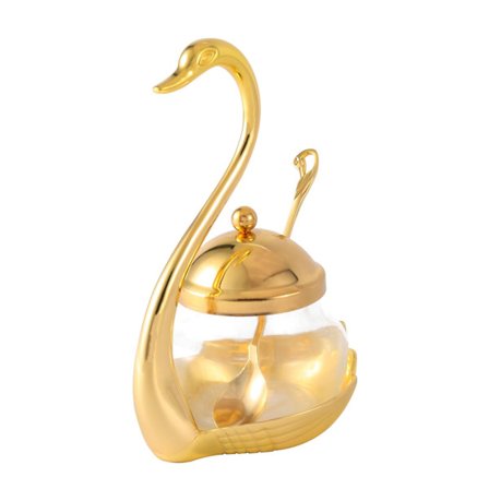 Krydderpot i aluminiumlegering, krydderbeholder, glasskrukke, salt- og sukkerbolle, pepper- og kaffebøtte