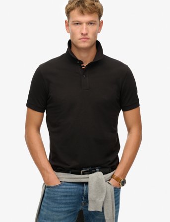 Superdry City Pique Polo - Black - XL