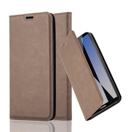 Huawei MATE 10 PRO Fodral i COFFEE BROWN från Cadorabo (INVISIBLE MAGNETIC CLOSURE Design) Helt skyddsfodral med flik