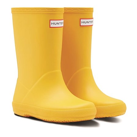 Hunter Boots Ltd Original Kids First Classic Wellington Boots Children lined boots Yellow UK 9/EU 27