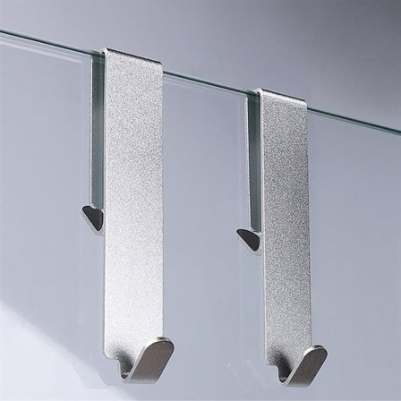 Hängare för duschdörr - Silver