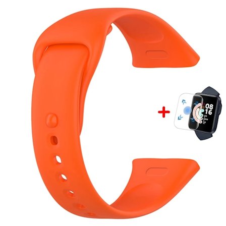 Silikonarmband för Redmi Watch 3 Active Lite Ersättningsarmband Armbandsur för Xiaomi Mi Watch Lite med Skärmskydd