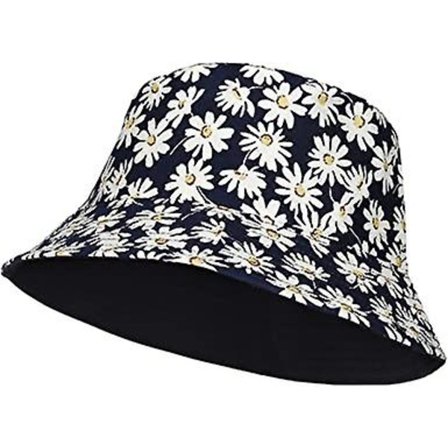 Bomuldsfiskerhat Solhat Bob, Rundskygget Fiskerhat Foldbar Anti-UV Beskyttelse Kasket til Udendørsrejser