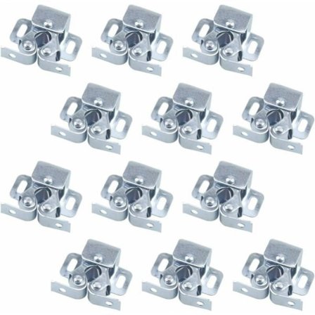 12 stk. dørhasper, dørlukkere, dobbeltrullespesialer for møbler