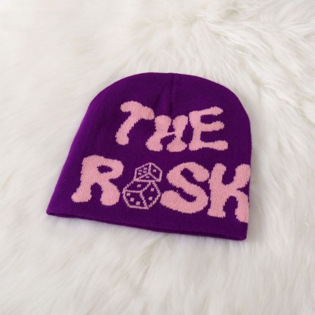 Alfabetet cap stickmössa cap vinterhålla varm cap