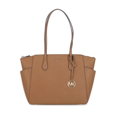 Michael Kors Shoulder Väska brun, Dam Axelremsväskor, Dam, Storlek: ONE SIZE
