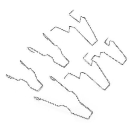 6 stk 5zhsfullkit Stål Forlygte Pære Holder Fjeder Klip Klemme Til H1/h3/h4/h7 [DB]