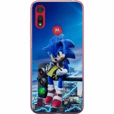 Motorola Moto E6s (2020) Genomskinligt Skal Sonic The Hedgehog