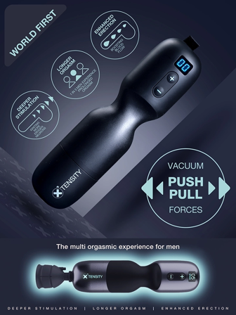 Xtensity 1 – Masturbator – Black - Vuxen.se - Fleshlight, masturbator, lösvaginor, blowjob machine