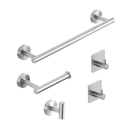 5-pak Badeværelses Håndklædeholder Håndklædeholder Toiletpapirholder Håndklæde