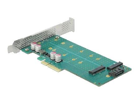 Delock Diskkontroller - M.2 Card / SATA 6Gb/s - SATA 6Gb/s, PCIe 4.0 x4