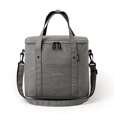 Isolerad lunchväska återanvändbar stor kylväska med axelrem camping picknickväska