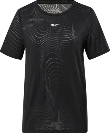 Reebok Women's Burnout Tee Women Short sleeved fitness sweater Black S