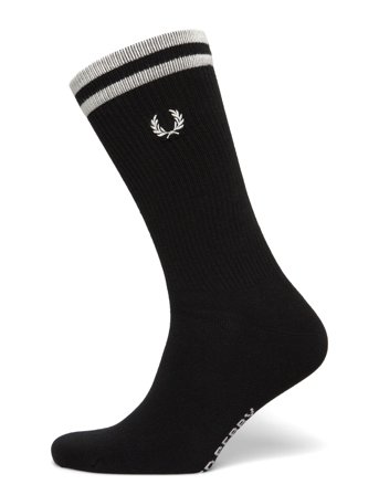 Fred Perry Tipped Sports Sock - Black - 43-46