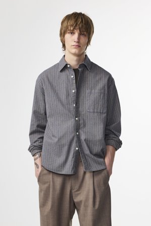 Deon Skjorta Herr Blå Ekologisk Bomull